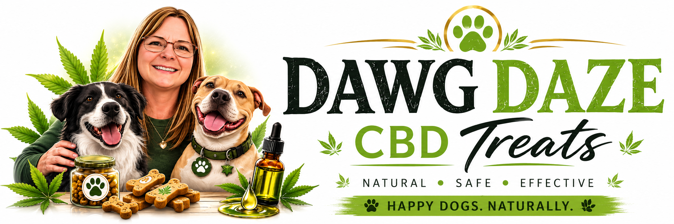 Dawg Daze CBD Treats horizontal logo