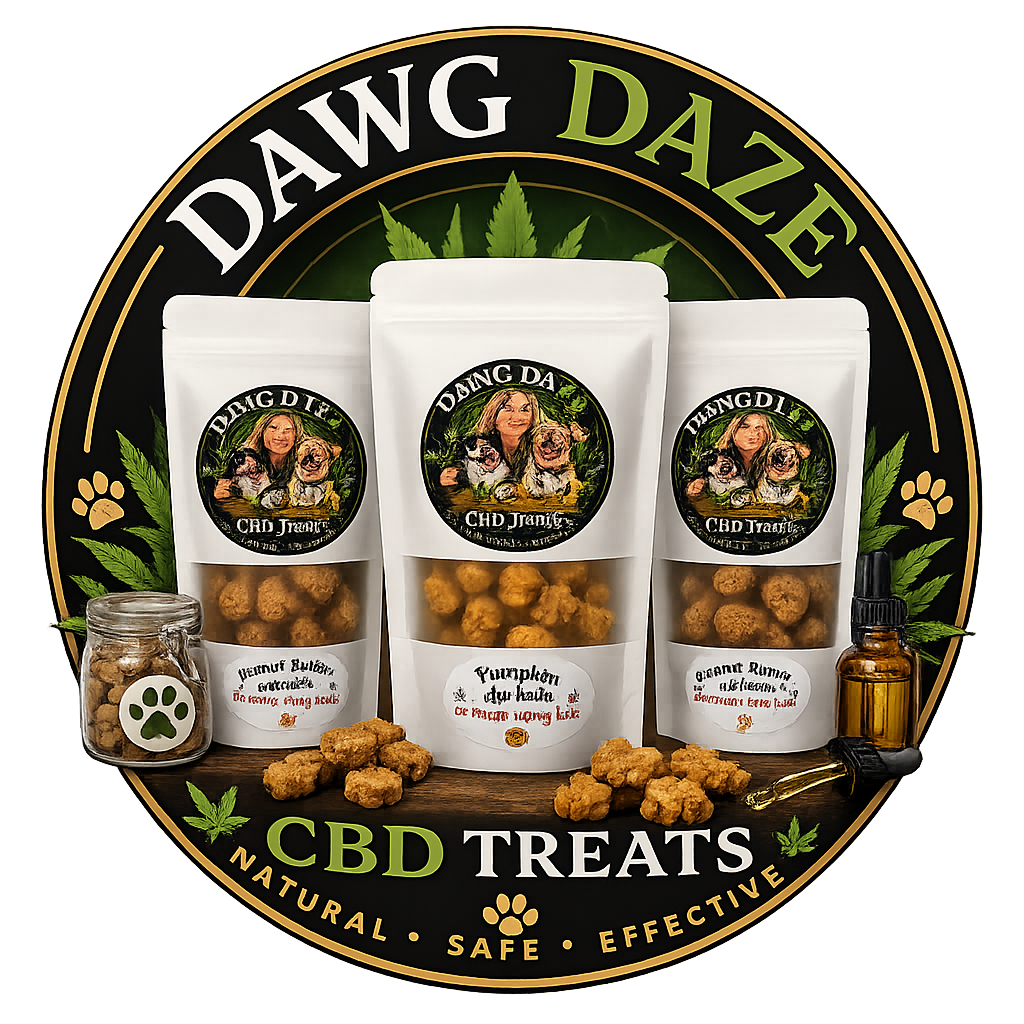 Dawg Daze CBD Treats natural safe effective badge